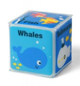 Babyono - Kostki edukacyjne - Poznaję świat - Wieloryb - wieloryb