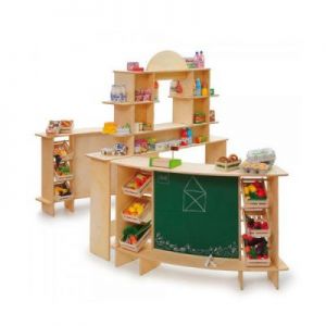 Stragan sklepik drewniany do zabawy Premium XXL - zabawki dla dzieci