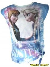 Koszulka Frozen "Sisters Are Magic" niebieska 4 lata