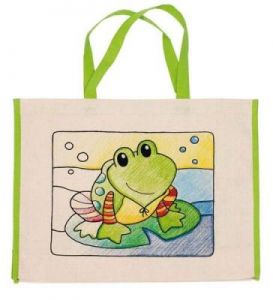 Bawełniana torba na zakupy - żabka