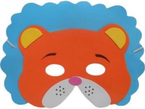 Maska z pianki dla dzieci, odgrywanie ról - lew