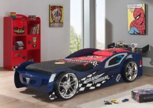 Łóżko AUTO samochód Grand Turismo niebieski,łóżko dla dziecka
