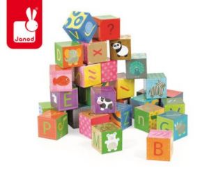 Klocki puzzle 6w1 Alfabet - zabawka dla dzieci