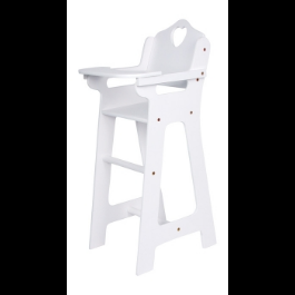 Krzesełko dla lalek, białe