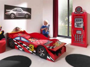 Łóżko AUTO samochód Race Car Mini, 140x70 cm, łóżko dla dziecka