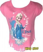 Koszulka Frozen "Elsa Queen and Snow" różowa 4 lata