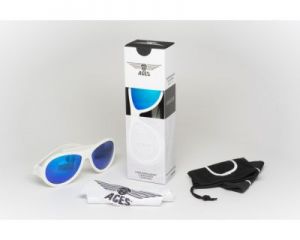 Babiators, Okulary przeciwsłoneczne Aces 7-14 Wicked White / Blue Lens
