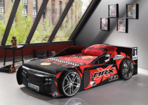 Łóżko AUTO samochód MR. X Black - łóżko dla dziecka