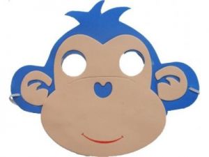 Maska z pianki dla dzieci, odgrywanie ról - małpka