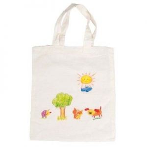 Bawełniana torba na zakupy do pokolorowania dla dzieci