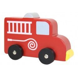 Drewniany pojazd - wóz strażacki