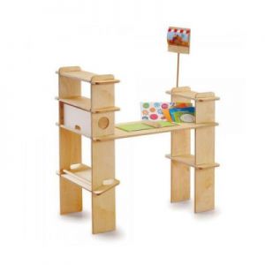 Stragan drewniany do zabawy w sklep - zabawki dla dzieci