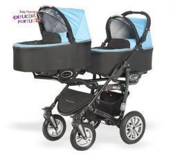 Wózek BabyActive Twinni wózek bliźniaczy 3w1 (z fotelikami)