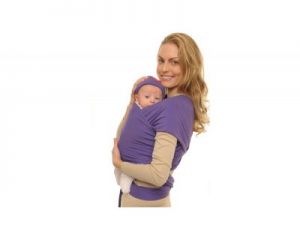 Chusta do noszenia dziecka Babywrap fioletowa
