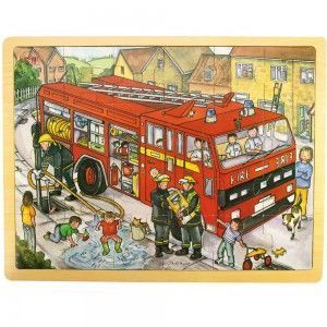 24-elementowe puzzle-wóz strażacki
