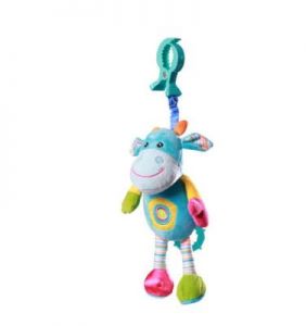 Babyono - Zabawka welurowa z wibracją śmiejąca krówka
