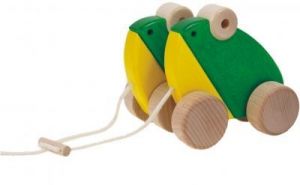 Podwójne Żabki zabawka do ciągnięcia dla dzieci