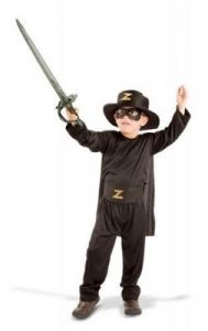 Zorro - przebranie karnawałowe dla chłopca - rozmiar M