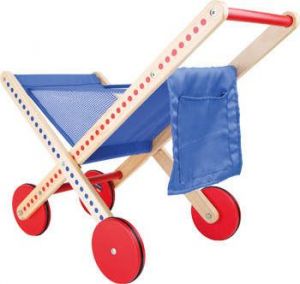 Wózek sklepowy drewniany na zakupy - dla dzieci