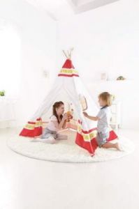 Tipi Indiański czerwony namiot dla dzieci