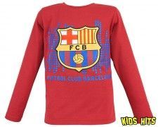 Bluzka FC Barcelona "Futbal Club" czerwona 9 lat