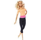 Barbie Lalka Made to move Mattel (pomarańczowy top)