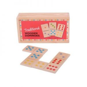 Tradycyjne Drewniane Domino dla dzieci