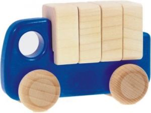Ciężarówka z klockami niebieska - zabawka dla dzieci
