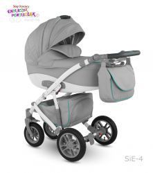 Wózek Camarelo Sirion Eco 4w1 Fotel Maxi Cosi Cabriofix + Baza FamilyFix