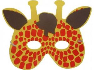 Maska z pianki dla dzieci, odgrywanie ról - żyrafa