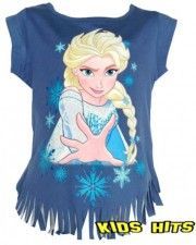 Koszulka Frozen "Elsa" niebieska "Frędzelki" 6 lat