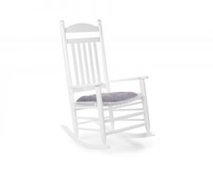 Childhome, Krzesełko bujane LUX lakierowane białe + poduszka