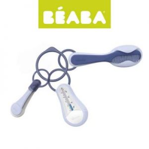 Beaba - Akcesoria do pielęgnacji: termometr do kąpieli, obcinaczka, szczoteczka i grzebień mineral