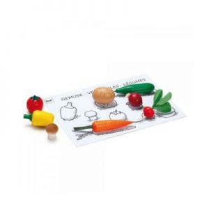 Zestaw klocków do nauki rozpoznawania warzyw i owoców - zabawki dla dzieci