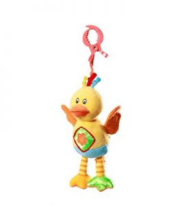 Babyono - Zabawka welurowa z wibracją śmiejąca kaczka