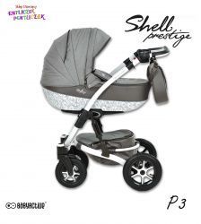 Wózek Babyactive Shell Prestige 4w1 Fotel Maxi Cosi Cabriofix + Baza FamilyFix
