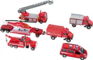 Zestaw pojazdów straży pożarnej dla dzieci - zestaw 8 szt
