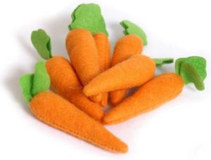 Filcowe marchewki dla dzieci