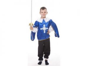 Muszkieter granatowy - kostium dla dzieci - 122 cm