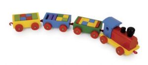 Zabawka do ciągnięcia dla dzieci - Kolorowy pociąg - Nikolas