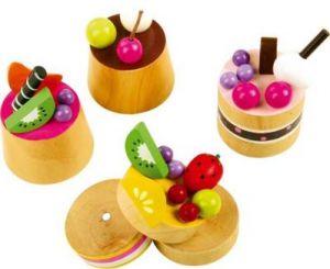 Ciasteczka z owocami (4 sztuki) - zabawka dla dzieci