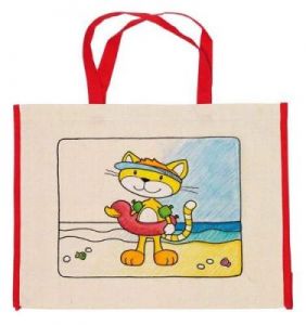 Bawełniana torba na zakupy - kotek