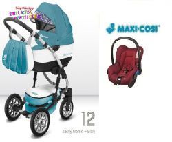Wózek Babyactive Shell-Eko wózek 3w1 Fotel Maxi Cosi Citi NEW