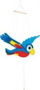 Fruwająca papuga kolorowa