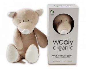 Wooly Organic, Classic Teddy, Miś przytulanka organiczna, 43 cm