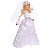 Barbie Fioletowa Panna Młoda Mattel