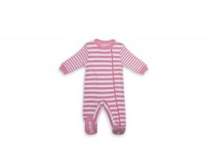 Pajacyk Sachet Pink Stripe Newborn