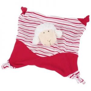 Przytulanka - poduszka dla dzieci z owieczką - czerwona