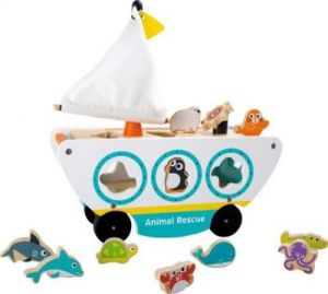 Statek sorter ze zwierzętami - zabawka dla dzieci