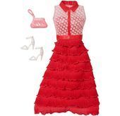 Barbie sukienka z dodatkami Mattel (czerwona)